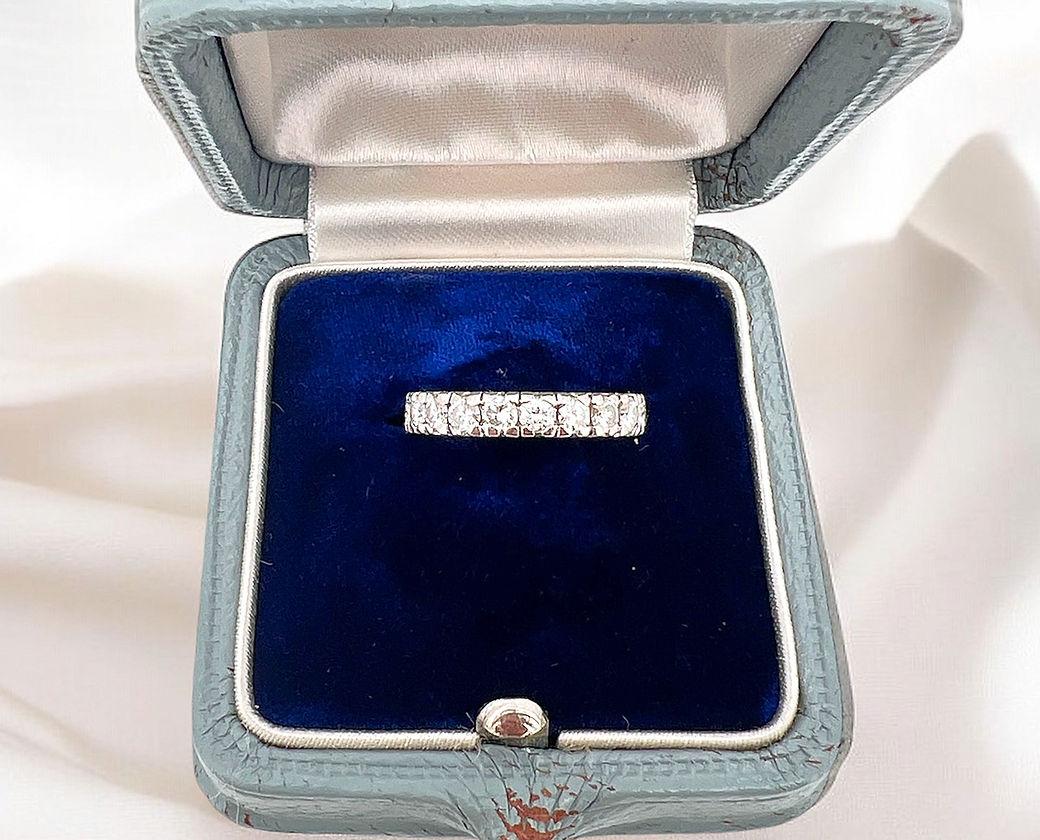 Donna Anello dell'eternità, oro 18 carati, diamanti 2 carati H/VS - CIRCA 1990 in vendita