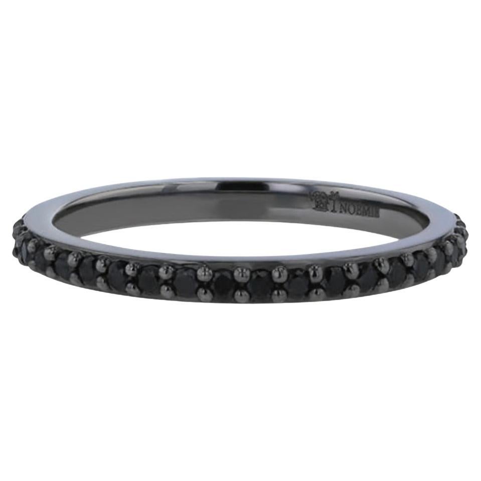 Eternity Ring 18k Black Gold & Black Diamond