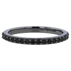 Eternity Ring 18k Black Gold & Black Diamond