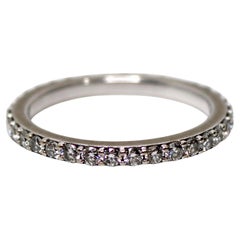 Eternity Ring 18k White Gold Natural Diamond