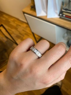 Eternity Ring Set with 2.30 Carats of Baguette Shape Diamonds