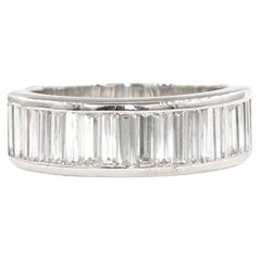 Eternity Ring Set with 2.30 Carats of Baguette Shape Diamonds