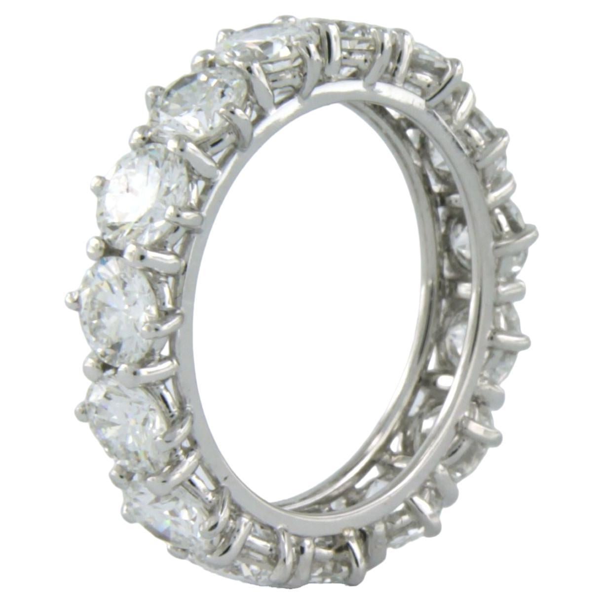 Eternity ring set with diamond 18k white gold For Sale at 1stDibs