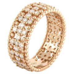 Eternity Ring with brilliant cut diamonds up to 1.01ct 18k pink gold