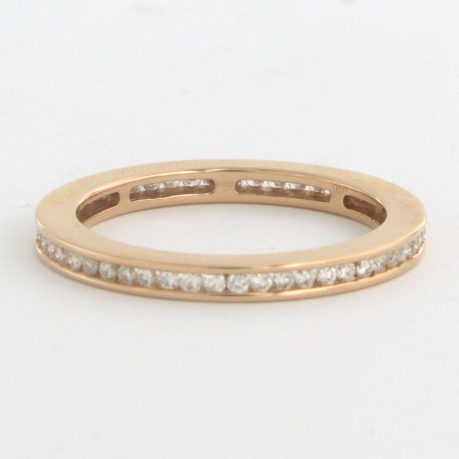 Women's Eternity Ring with diamonds up to 0.60ct. 18k pink gold For Sale
