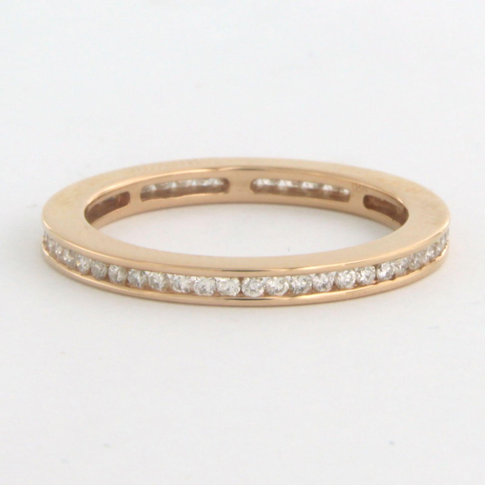 Eternity Ring with diamonds up to 0.60ct. 18k pink gold For Sale 1