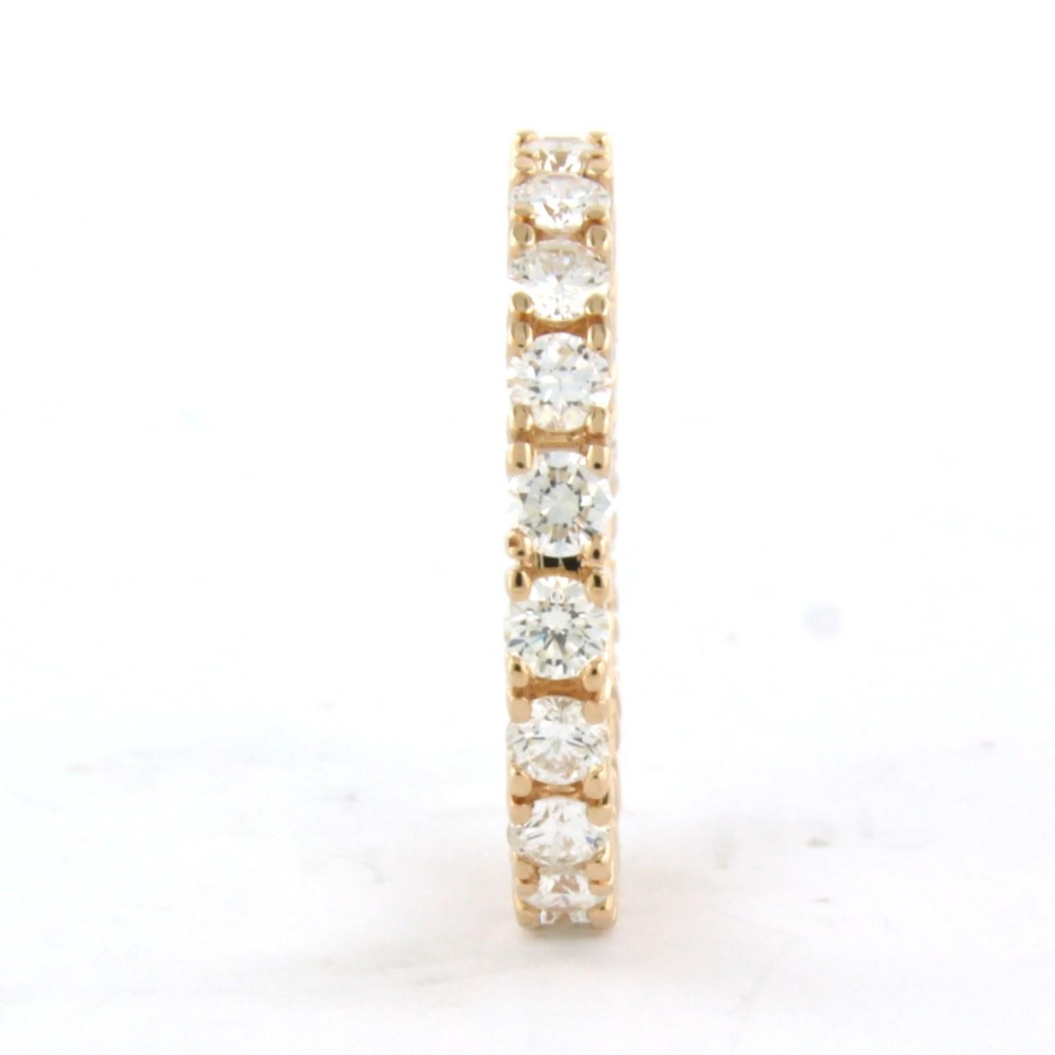 Eternity-Ring mit Diamanten bis zu 1,80 ct  18k Rotgold Damen im Angebot