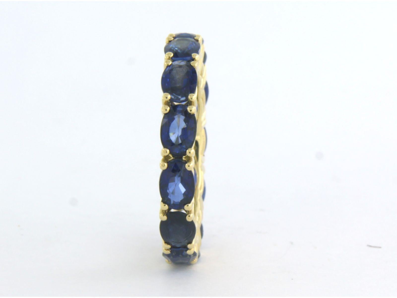 Eternity Ring with Sapphire 18k yellow gold In New Condition For Sale In The Hague, ZH