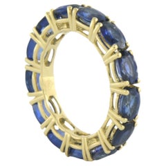 Eternity-Ring mit Saphir 18k Gelbgold