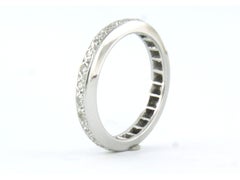 Eternity ring with single cut diamonds up to 0.47ct 18k gold 3.5 grams