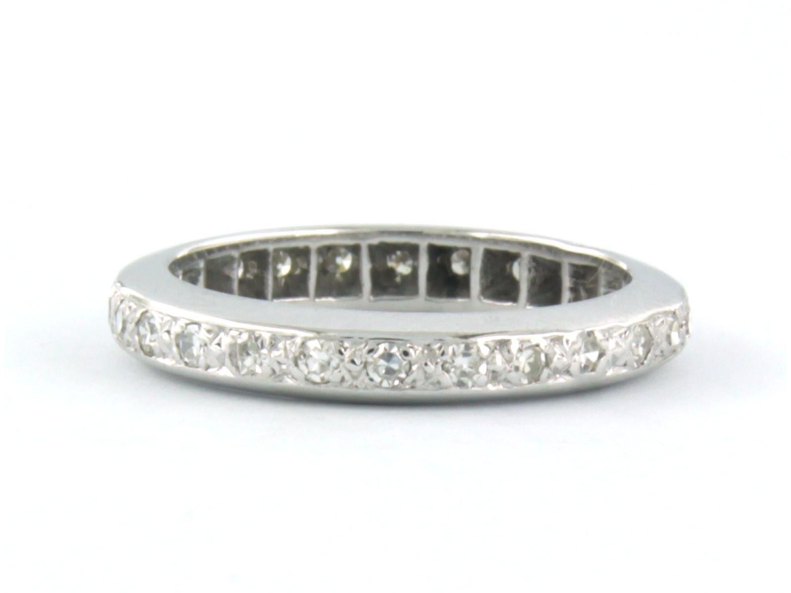 Ewigkeitsring mit Diamanten im Einzelschliff bis zu 0,47ct 18k Gold 3,5 Gramm (Moderne) im Angebot