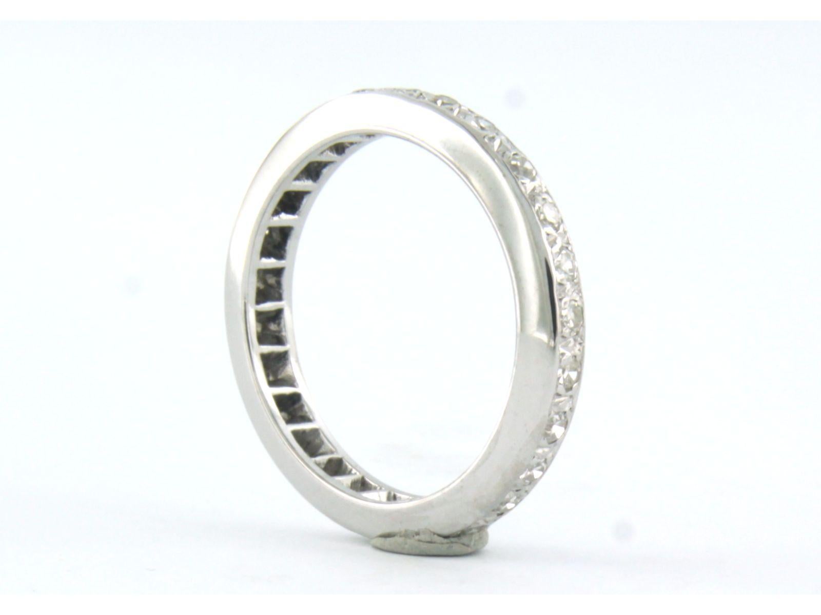 Ewigkeitsring mit Diamanten im Einzelschliff bis zu 0,47ct 18k Gold 3,5 Gramm Damen im Angebot