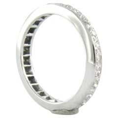 Eternity ring with single cut diamonds up to 0.47ct 18k gold 3.5 grams