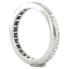 Eternity ring with single cut diamonds up to 0.47ct 18k gold 3.5 grams