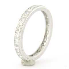 Eternity ring with single cut diamonds up to 0.70ct 2.7 grams