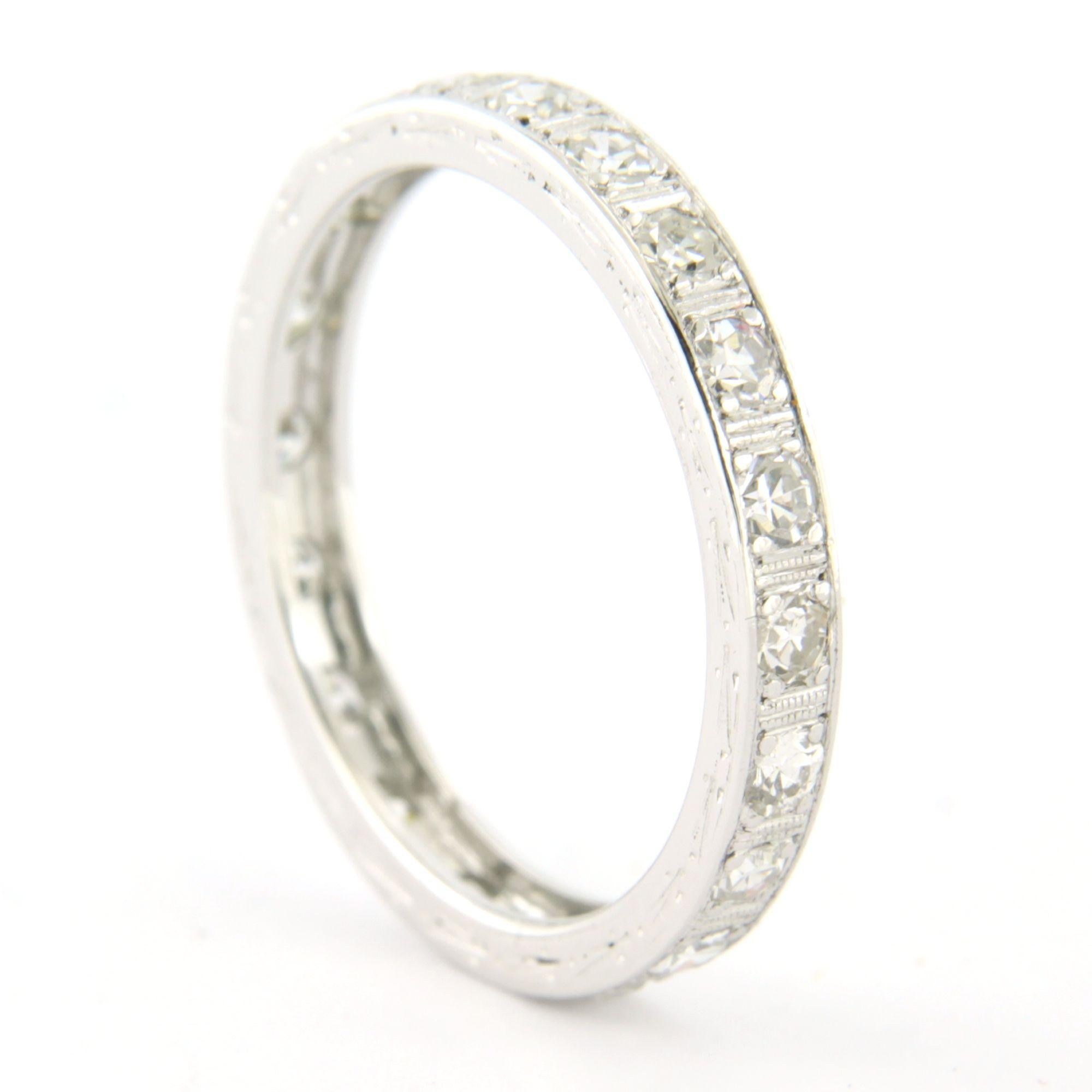 Eternity ring with single cut diamonds up to 0.70ct 2.7 grams In condizioni ottime in vendita a The Hague, ZH