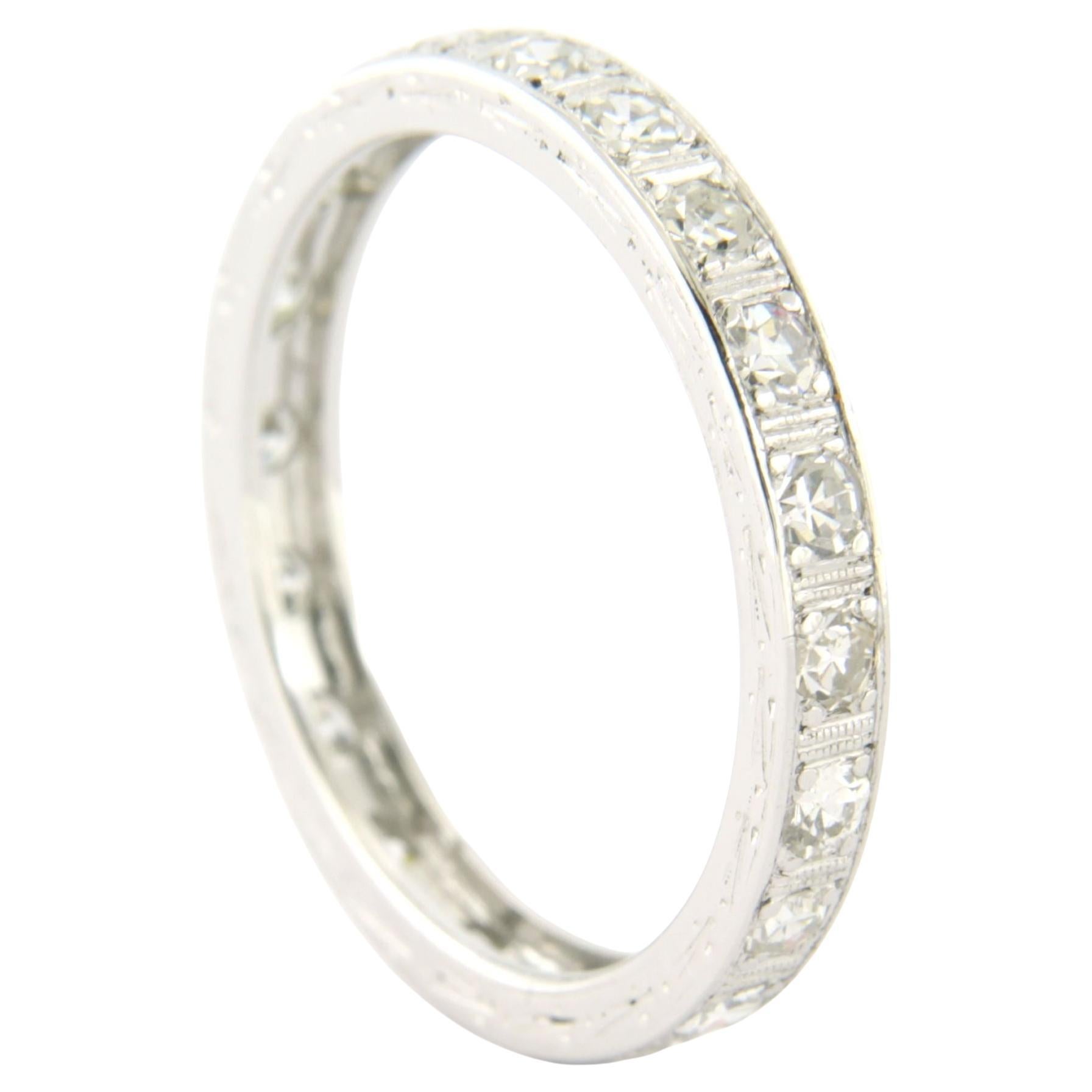 Eternity ring with single cut diamonds up to 0.70ct 2.7 grams in vendita