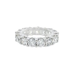 Fascia di diamanti tondi per l'eternità 7.56ct 14k WG