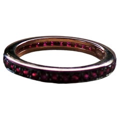 Eternity Rubies 0.70k Rose Gold Stackable Cocktail Ring