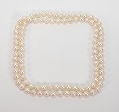 Collana Eternity Strand con perle bianche lucenti