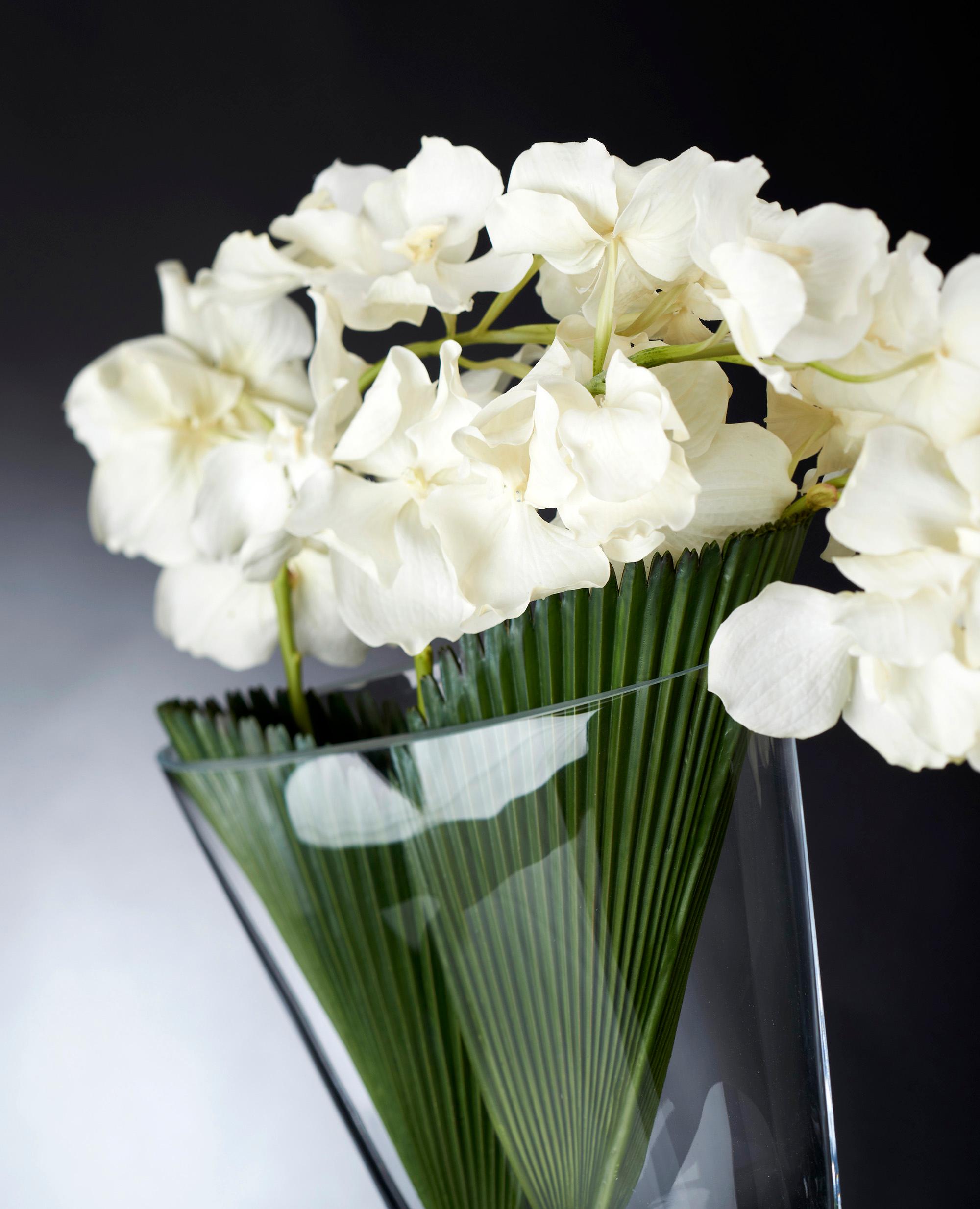 Modern Eternity Vanda Cascade Set Arrangement, Flowers, Italy For Sale