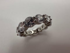 Eternity wedding band diamond ring 3 carats diamond ring 18KT gold