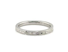 Eternity Wedding Ring Anniversary Band 14K White Gold Antique Reproduction