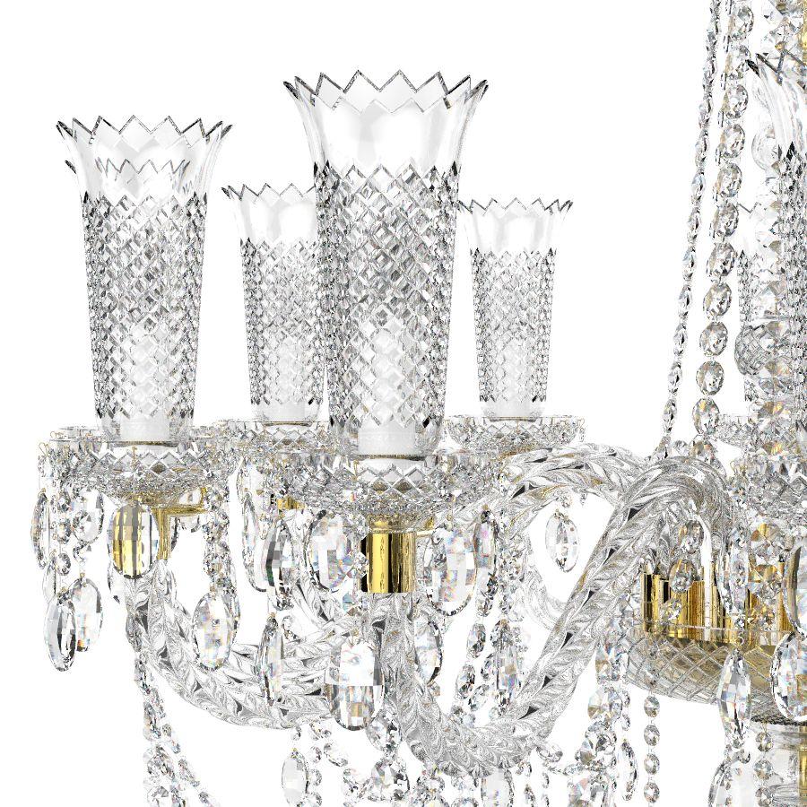 Neoclassical Eterno Classical Bohemian Crystal Chandelier For Sale
