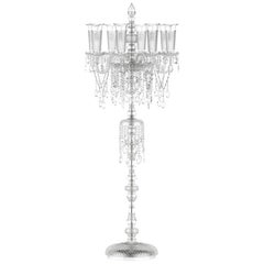Eterno Classical Floor Lamp with Crystal Shades