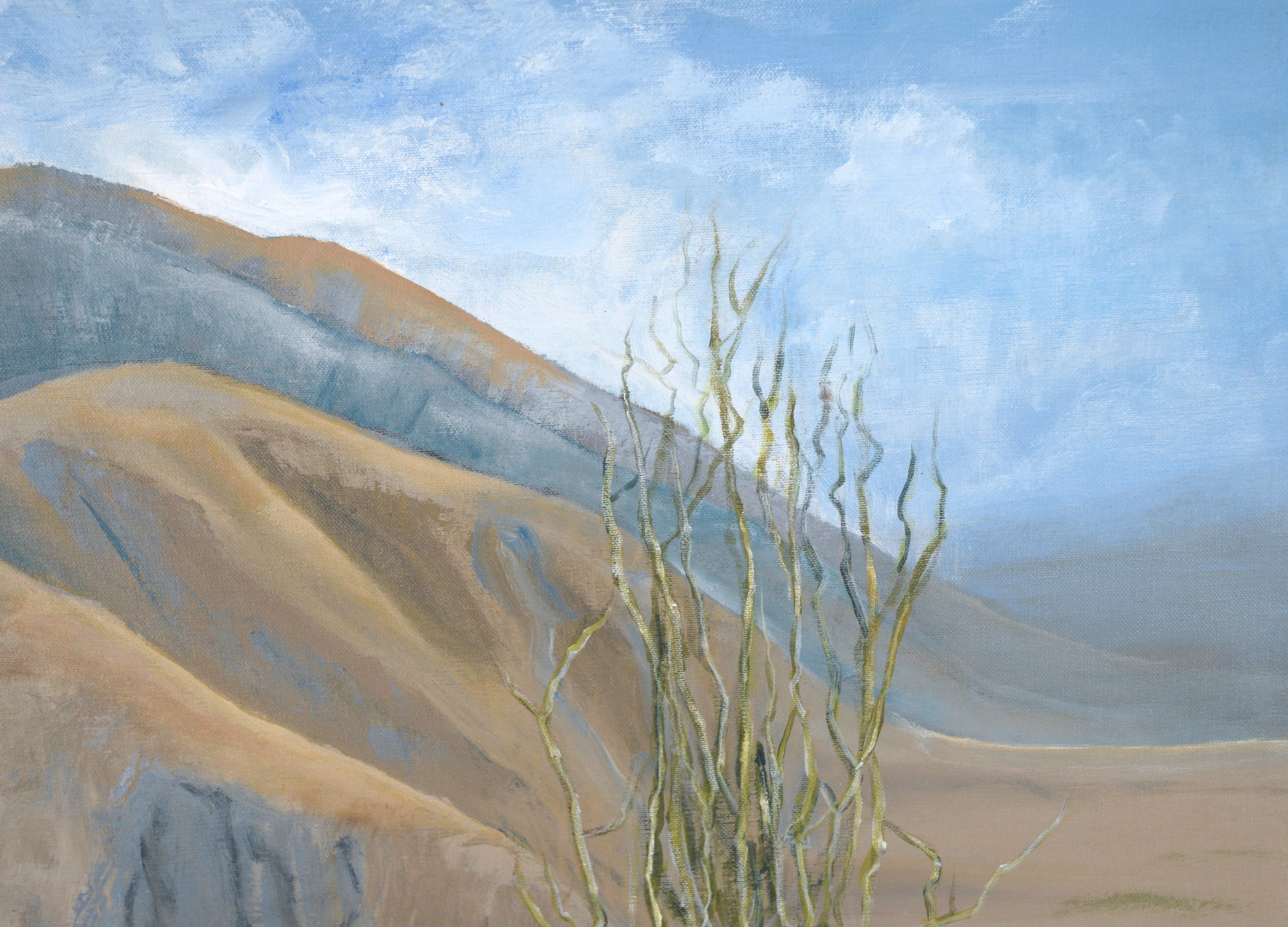 Desert Foothills Under a Blue Sky - Landscape in Acrylic on Canvas - American Impressionist Painting by Eth Bunton