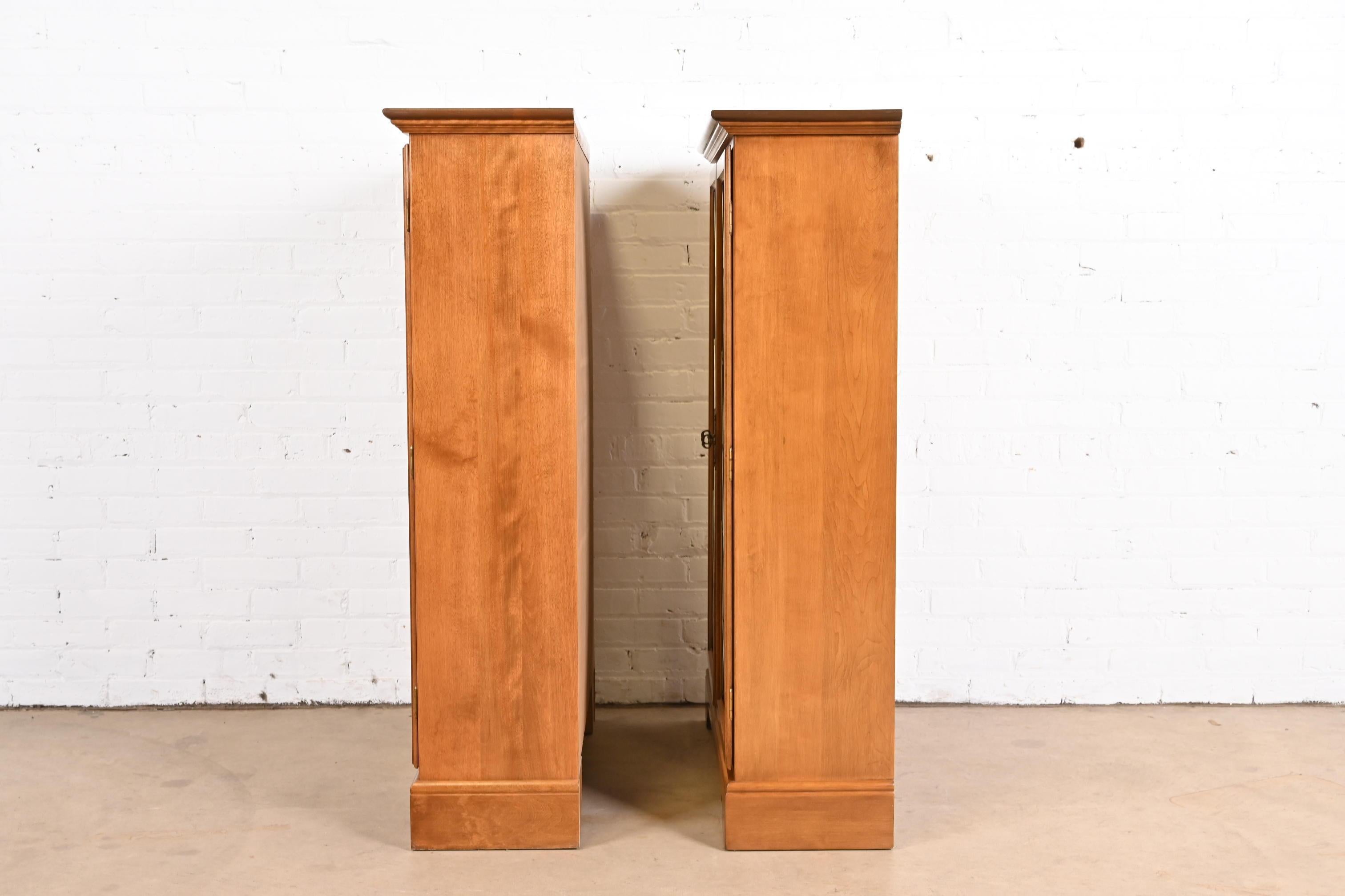 Ethan Allen American Colonial Birch Bookcases, Pair 9