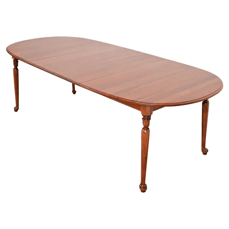 Ethan Allen American Colonial Extension Dining Table, Newly Refinished