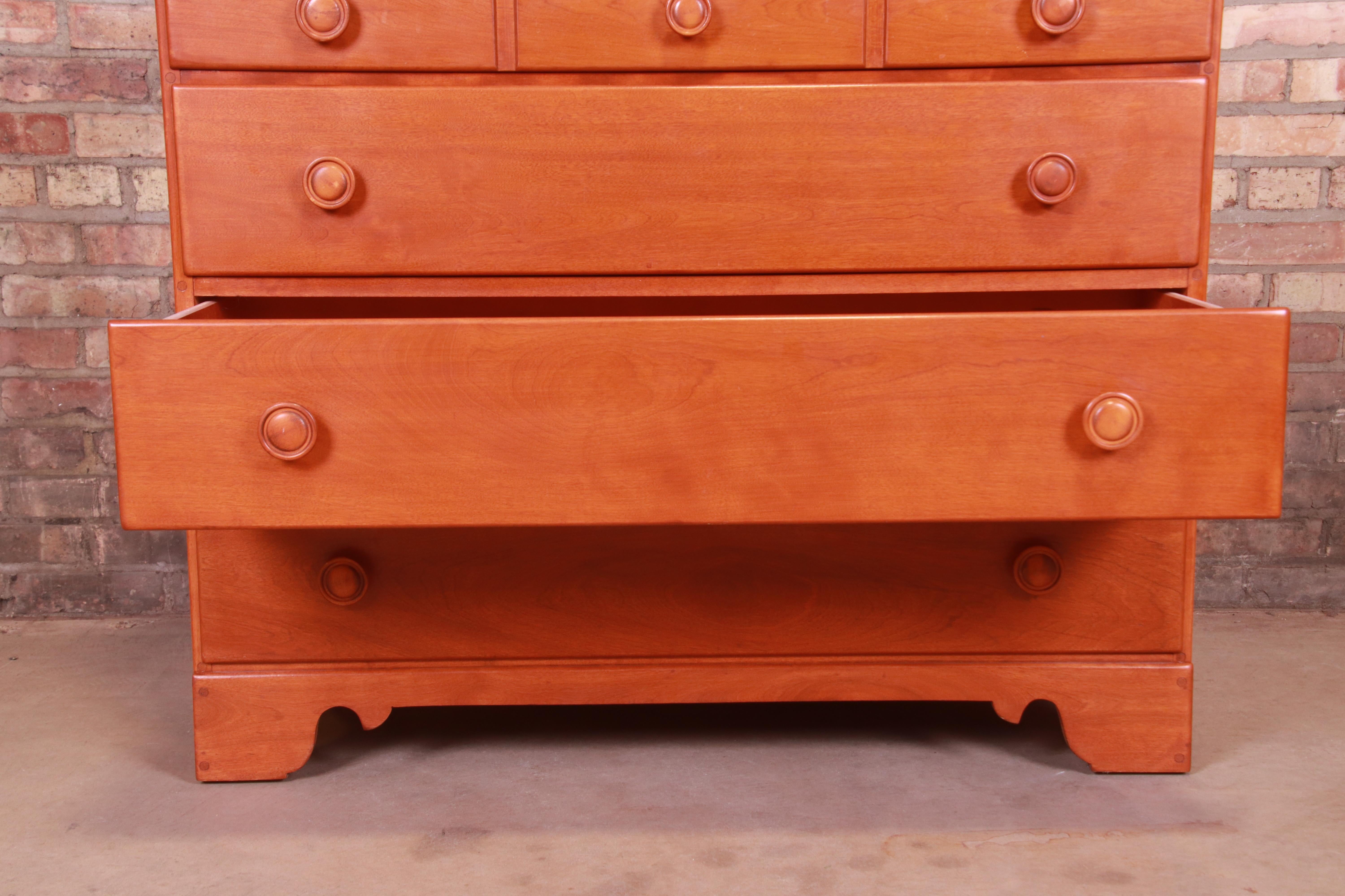 Ethan Allen American Colonial Solid Maple Chest of Drawers 3
