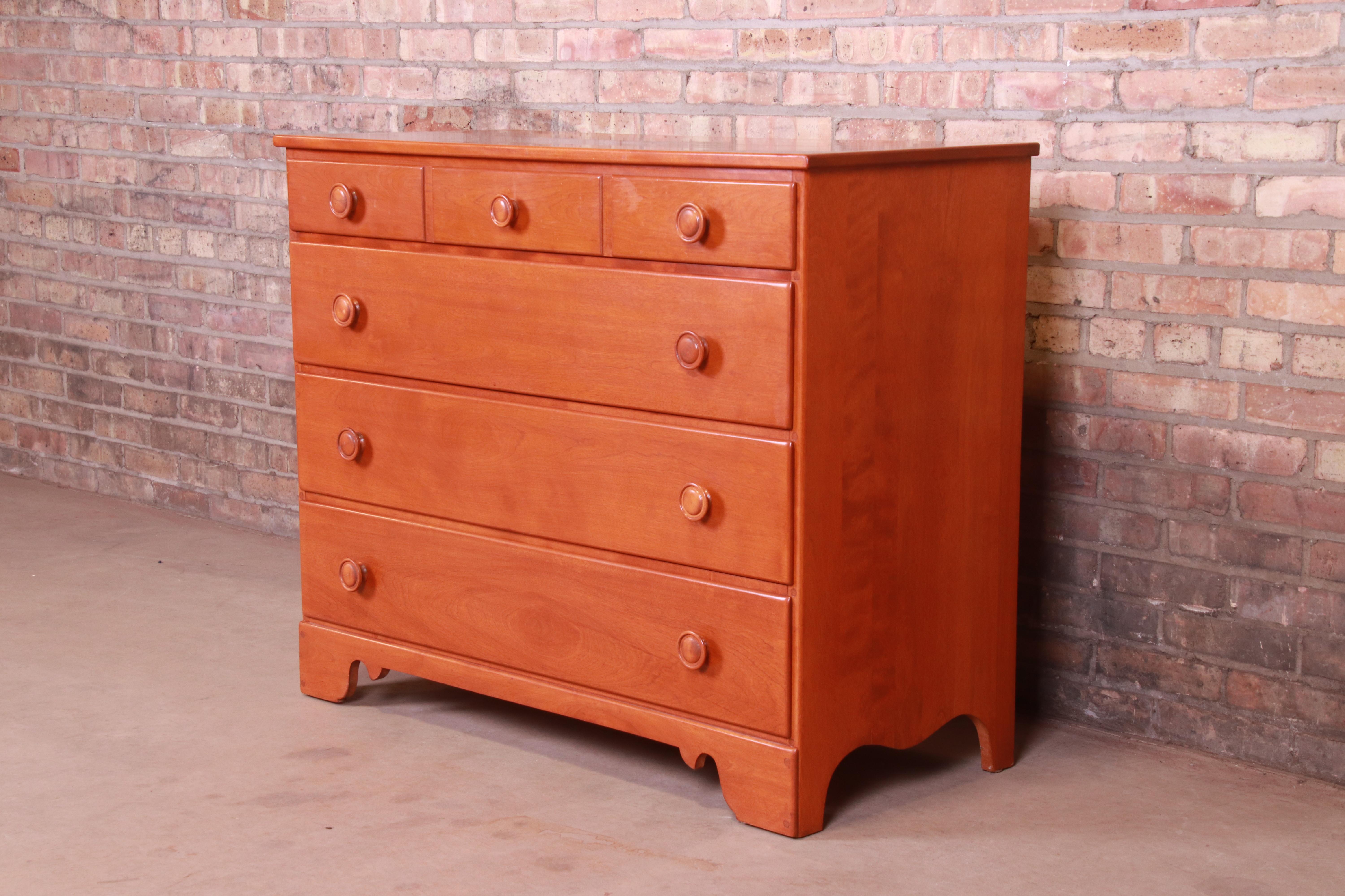 ethan allen maple chest of drawers