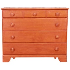 Retro Ethan Allen American Colonial Solid Maple Chest of Drawers