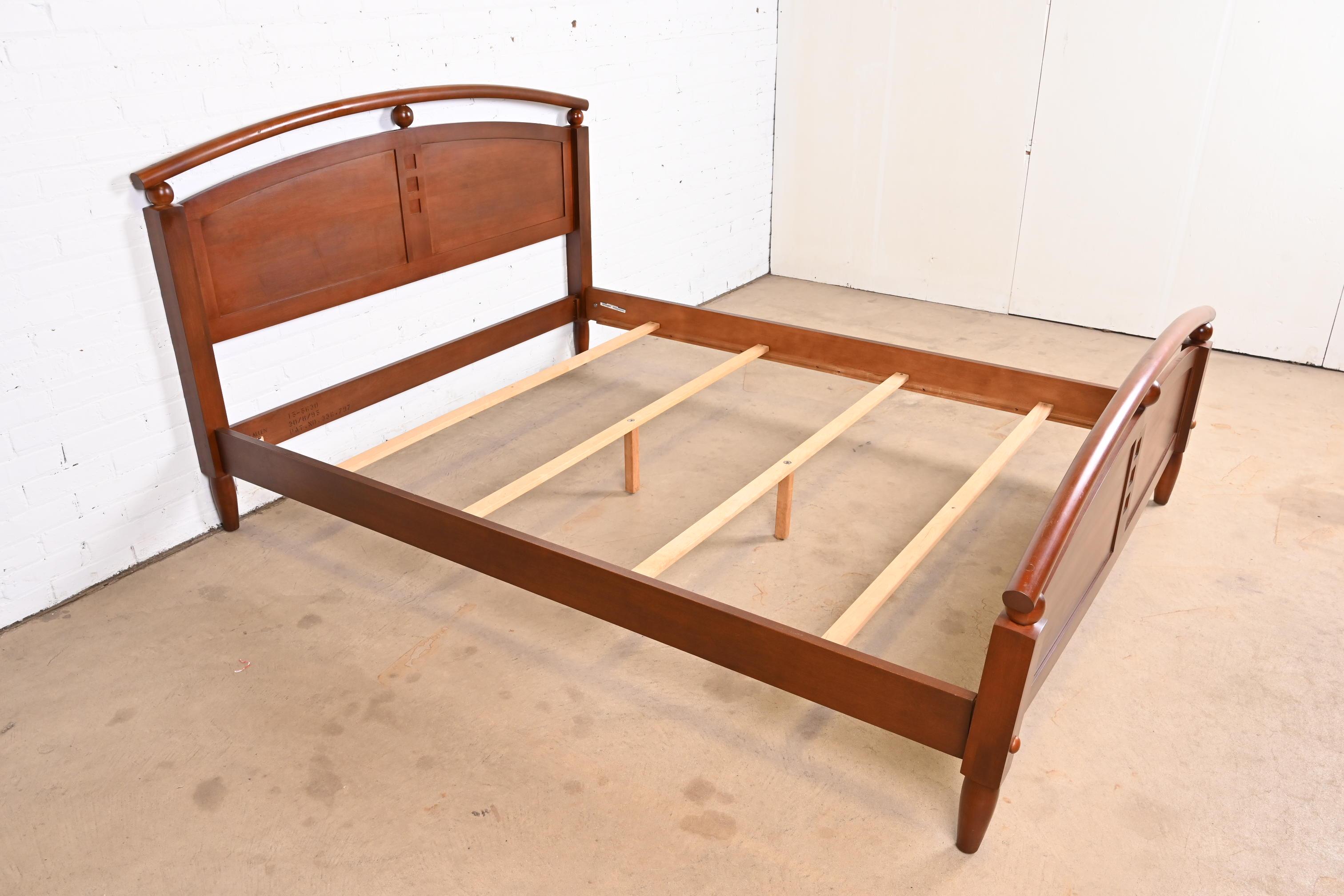 Ethan Allen American Dimensions Modern Cherry Wood Queen Size Bed 1
