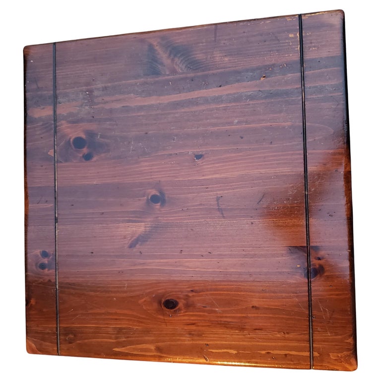 Ethan Allen Antique Pine Old Tavern Collection Side Tables Circa 1960s