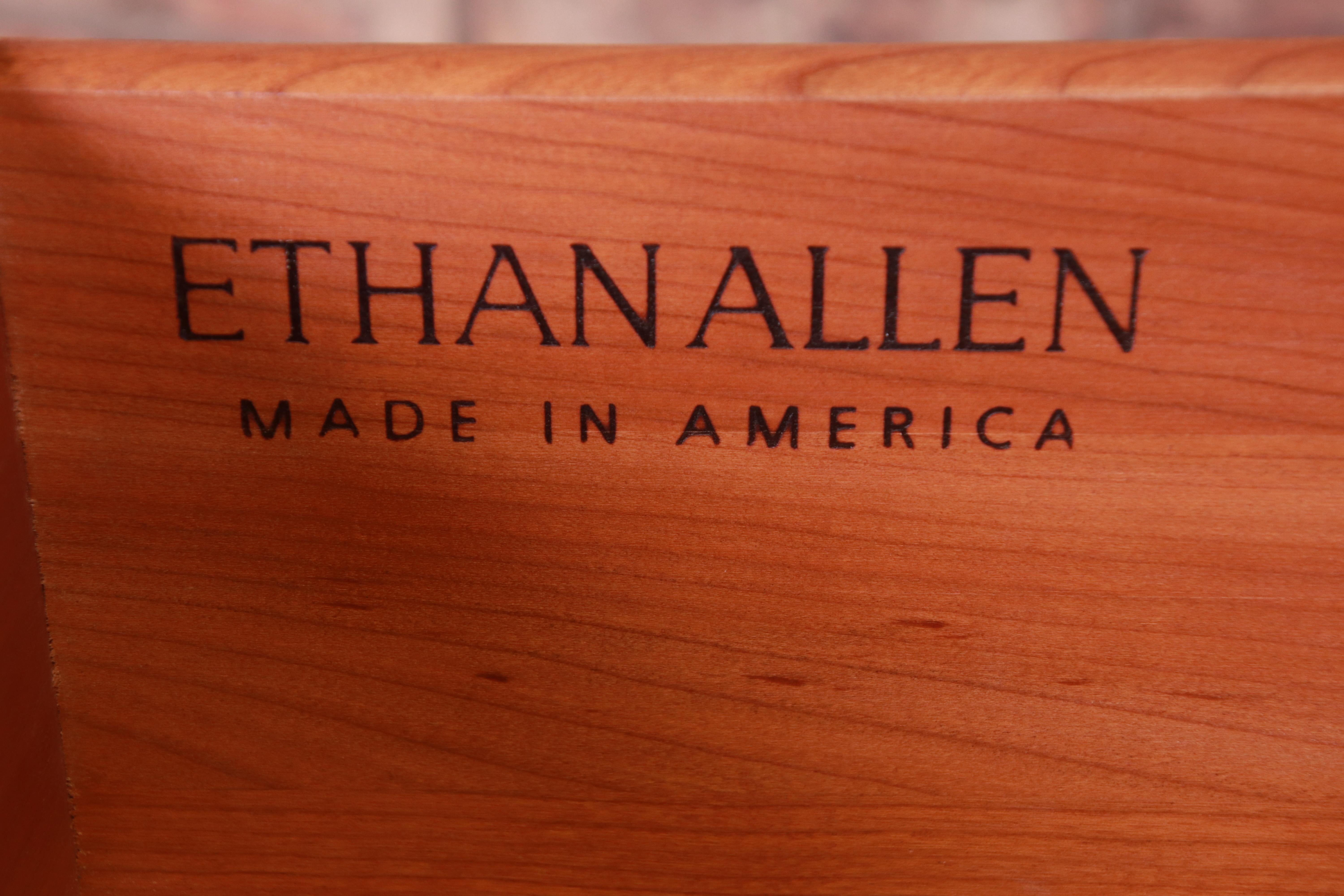 Ethan Allen Arts & Crafts Cherry Wood Sideboard 5