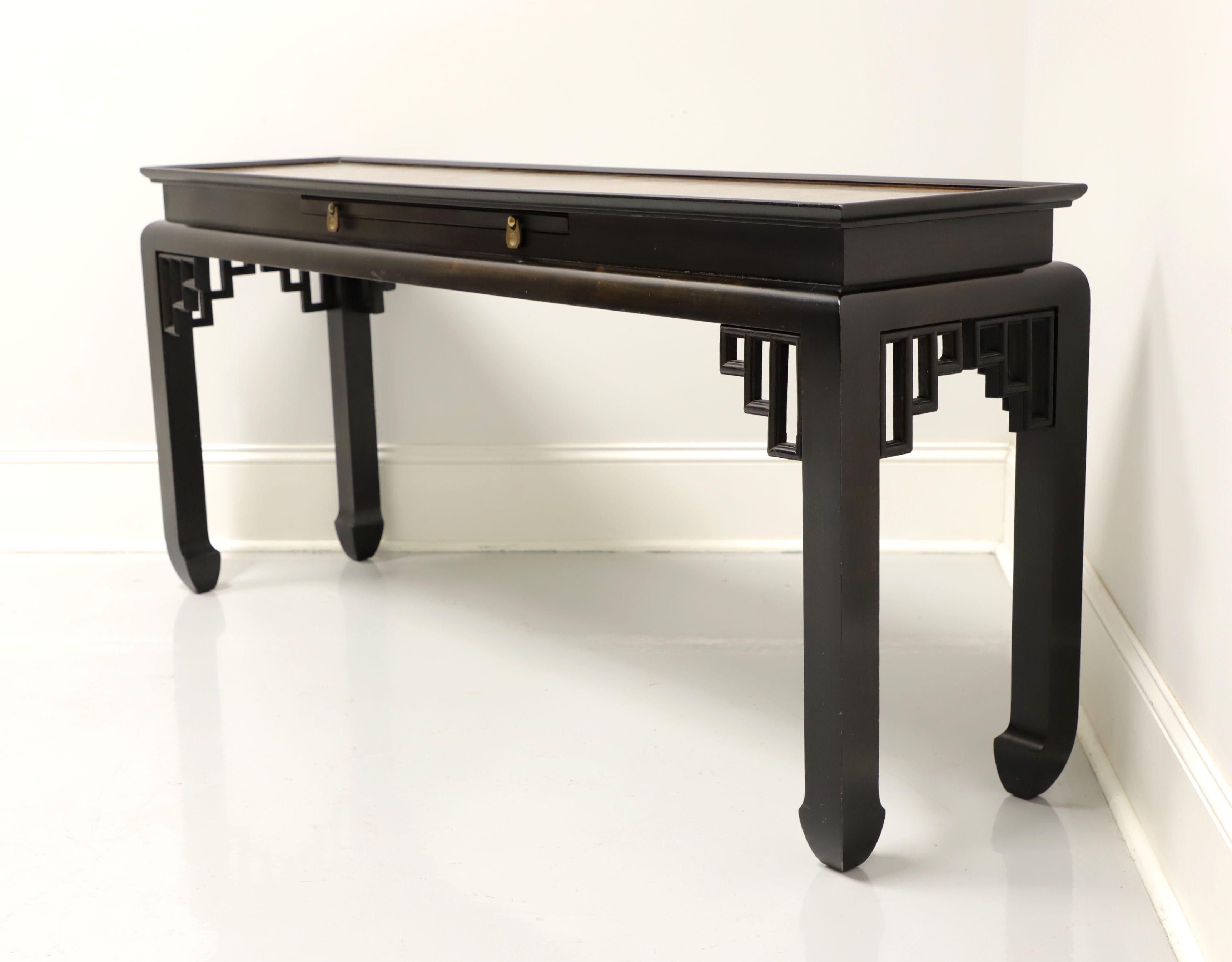black asian console table