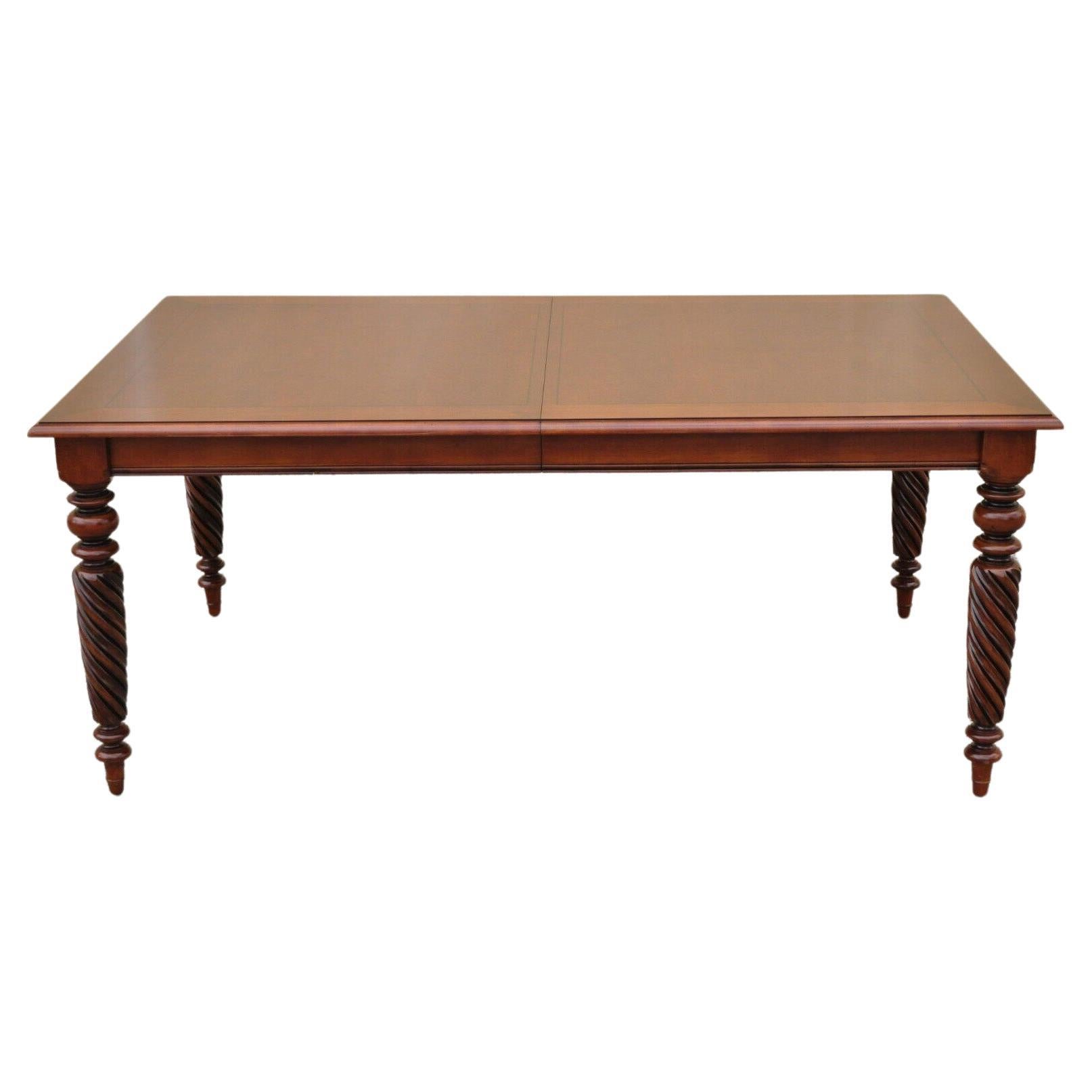 Ethan Allen British Classics Cherry Wood Rectangular Dining Table