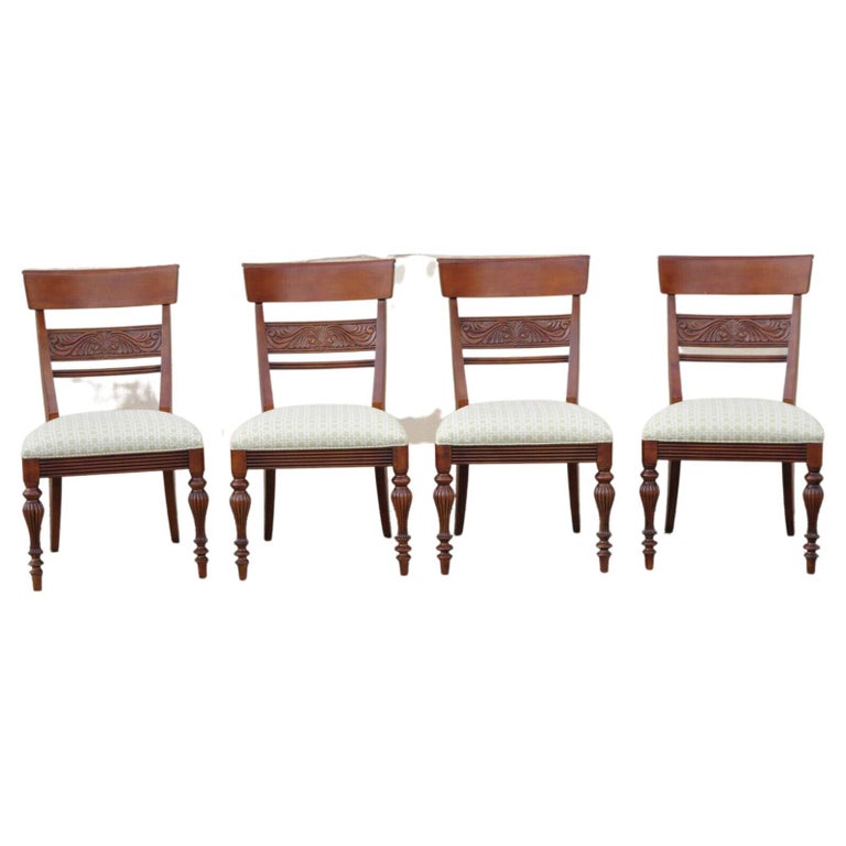 Ethan Allen British Classics Mackenzie Dining Chairs 296500, Set of 4 For Sale at 1stDibs