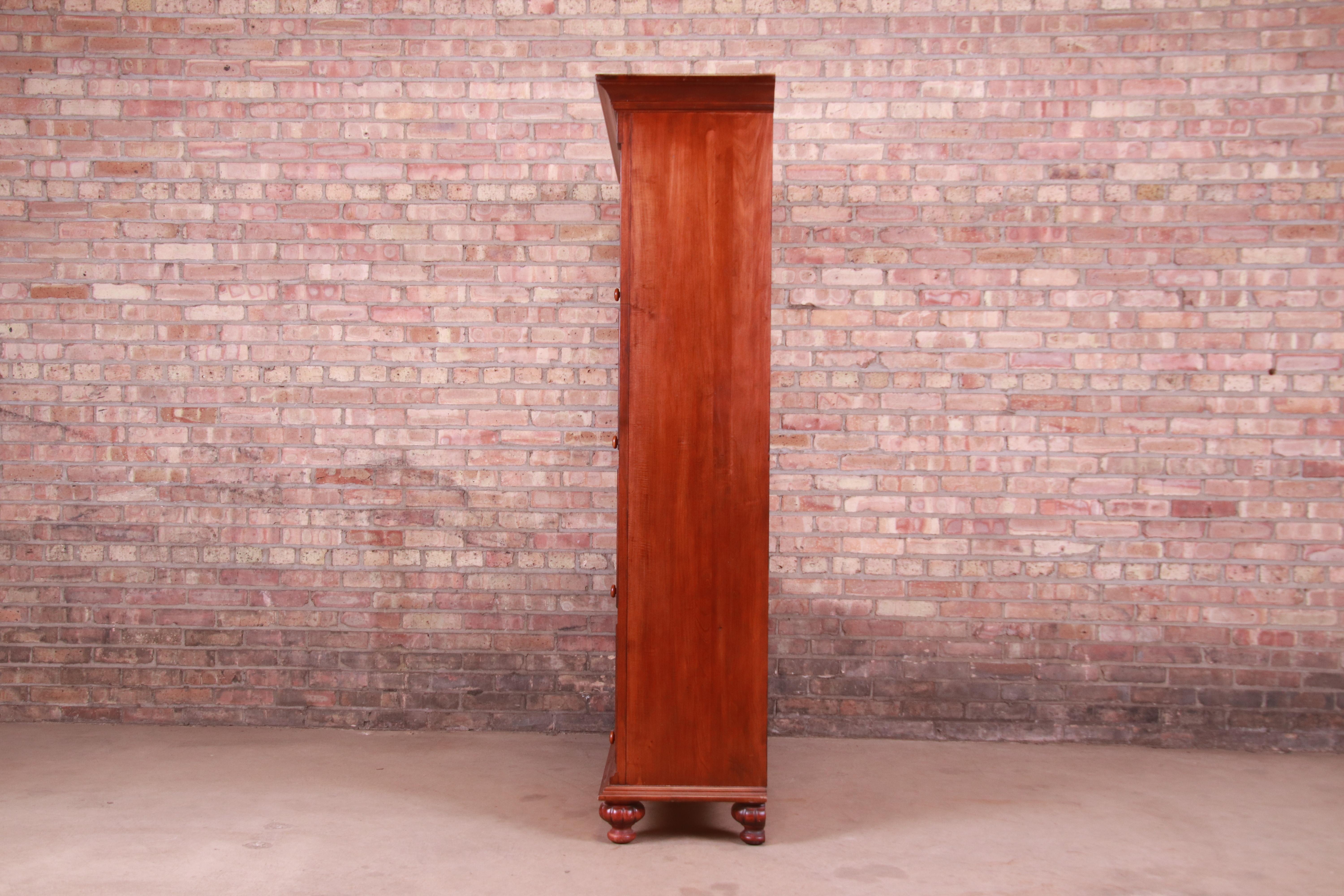 Ethan Allen Carved Mahogany Barrister Bookcase 4