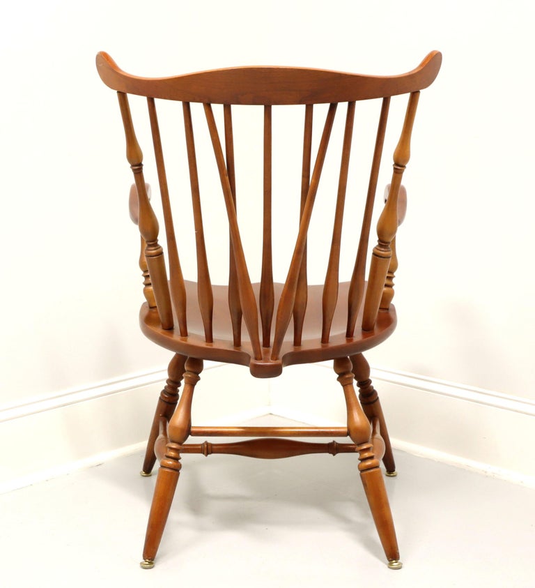ETHAN ALLEN Duxbury Maple Windsor Dining Armchair For Sale at 1stDibs