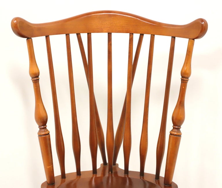 ETHAN ALLEN Duxbury Maple Windsor Dining Side Chair A For Sale at 1stDibs