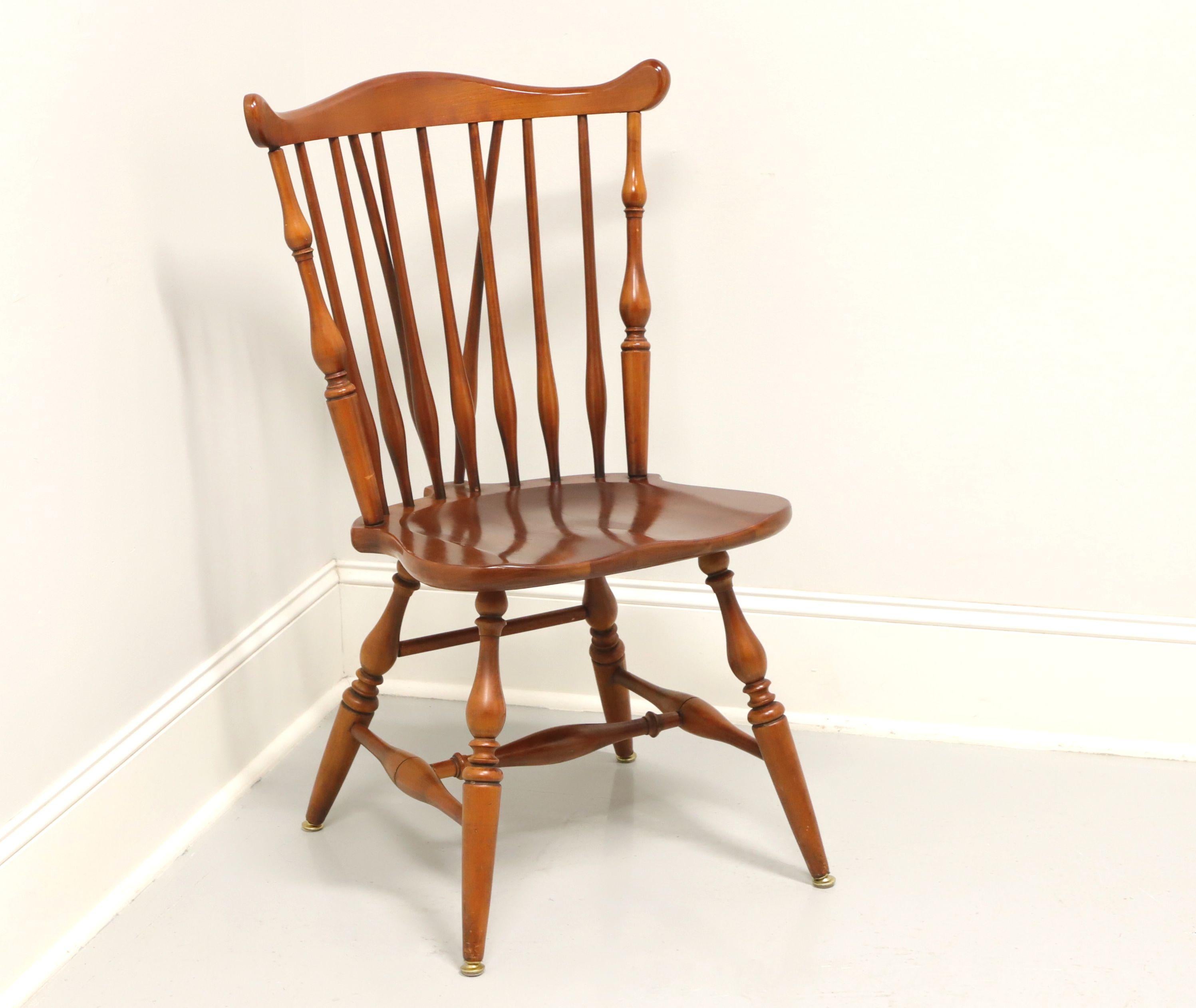 20th Century ETHAN ALLEN Duxbury Maple Windsor Dining Side Chair - A