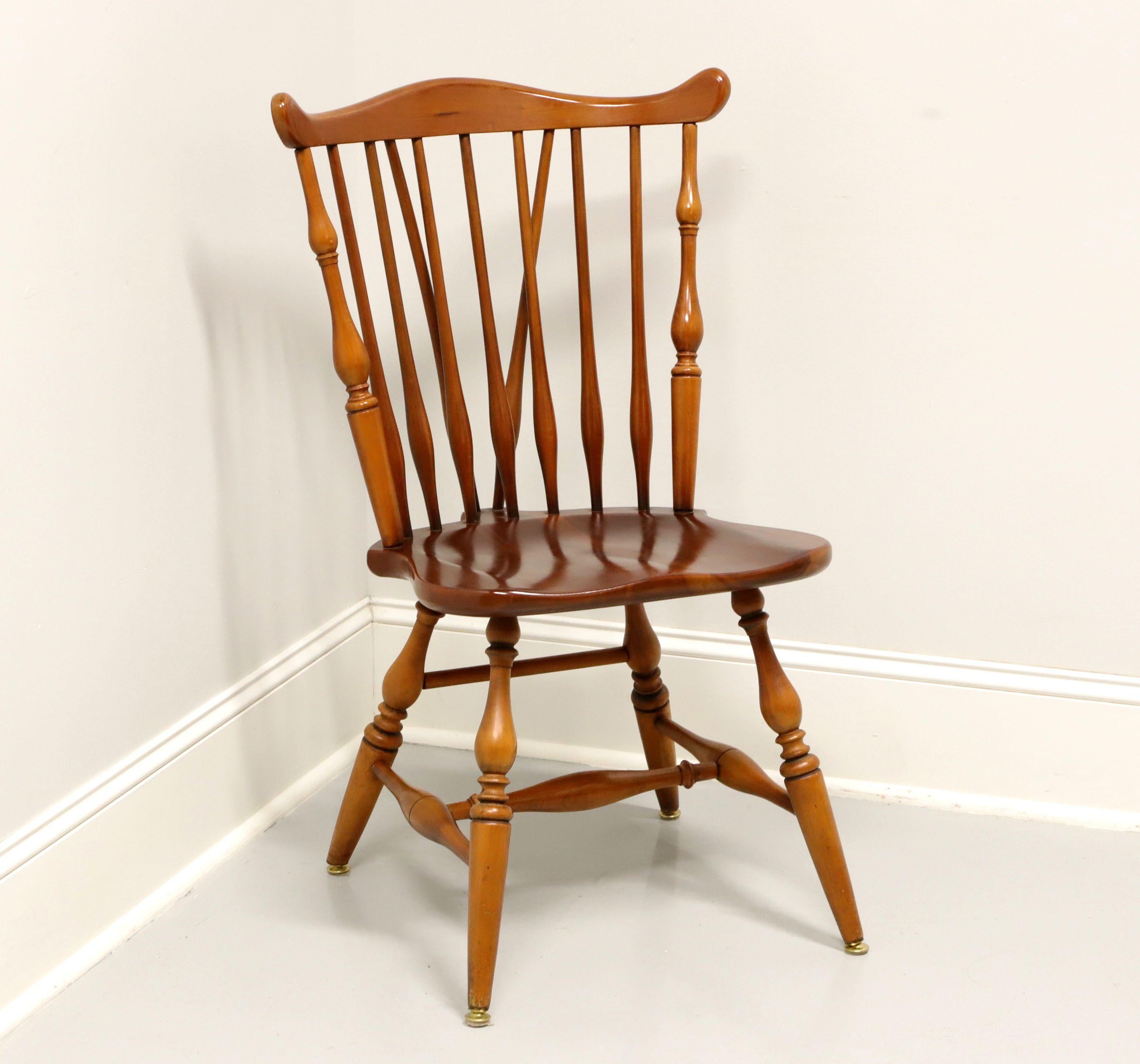20th Century ETHAN ALLEN Duxbury Maple Windsor Dining Side Chair - C