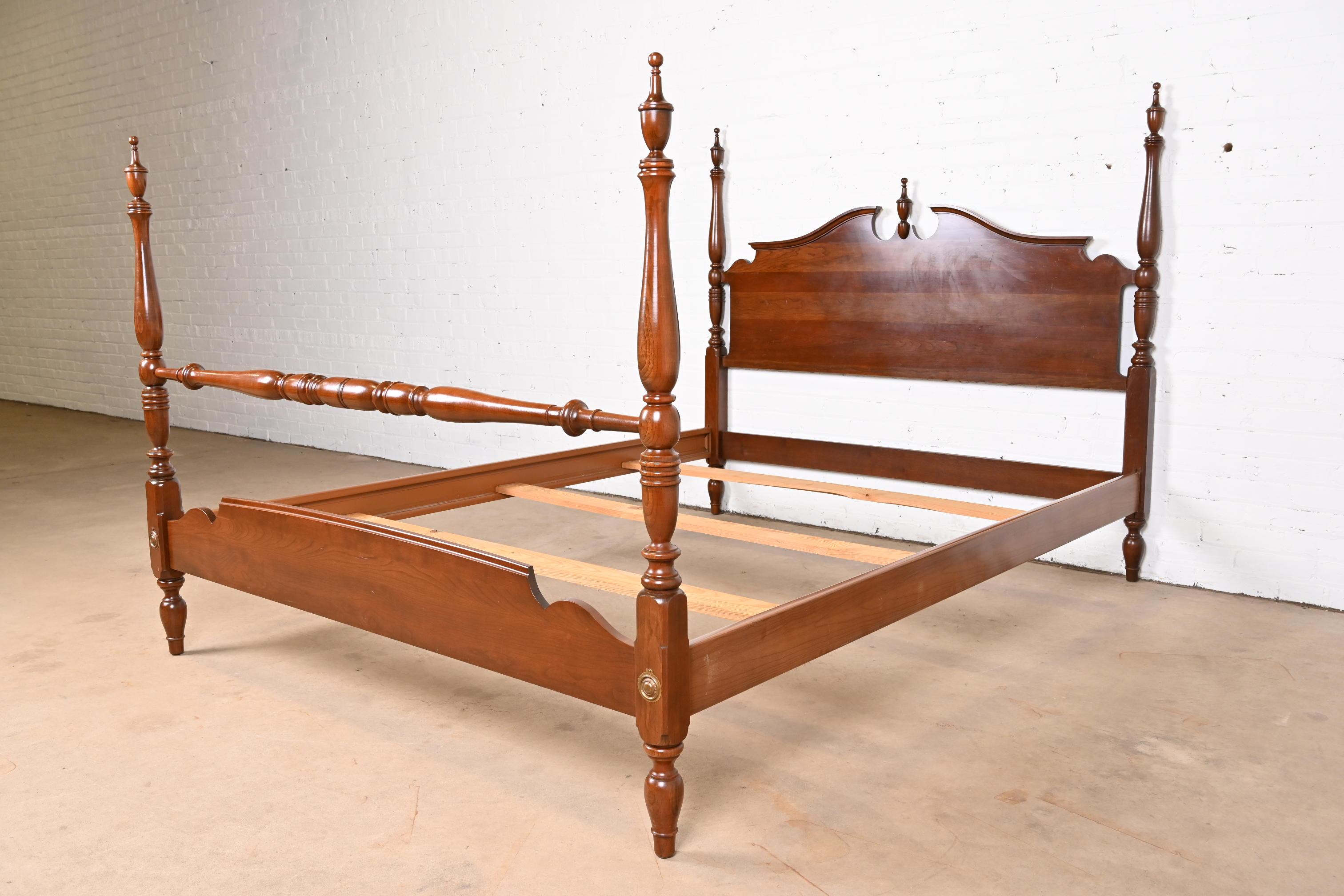 vintage ethan allen canopy bed