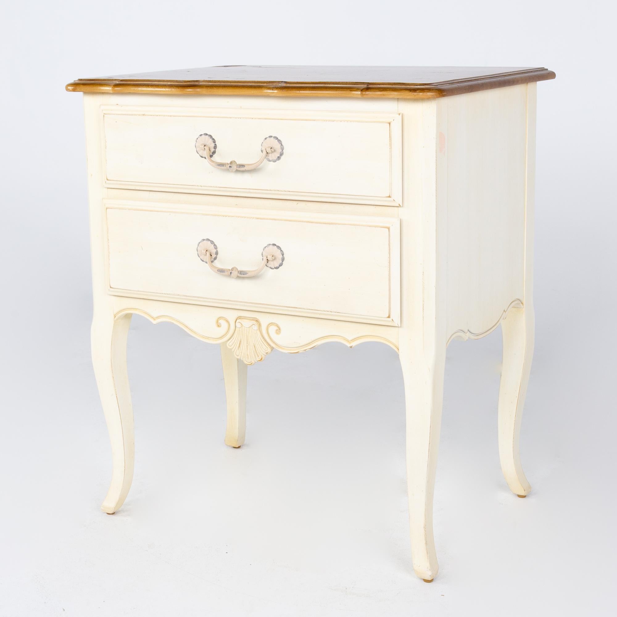 ethan allen french country nightstand