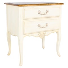 Used Ethan Allen French Country 2 Drawer Side Table Nightstand