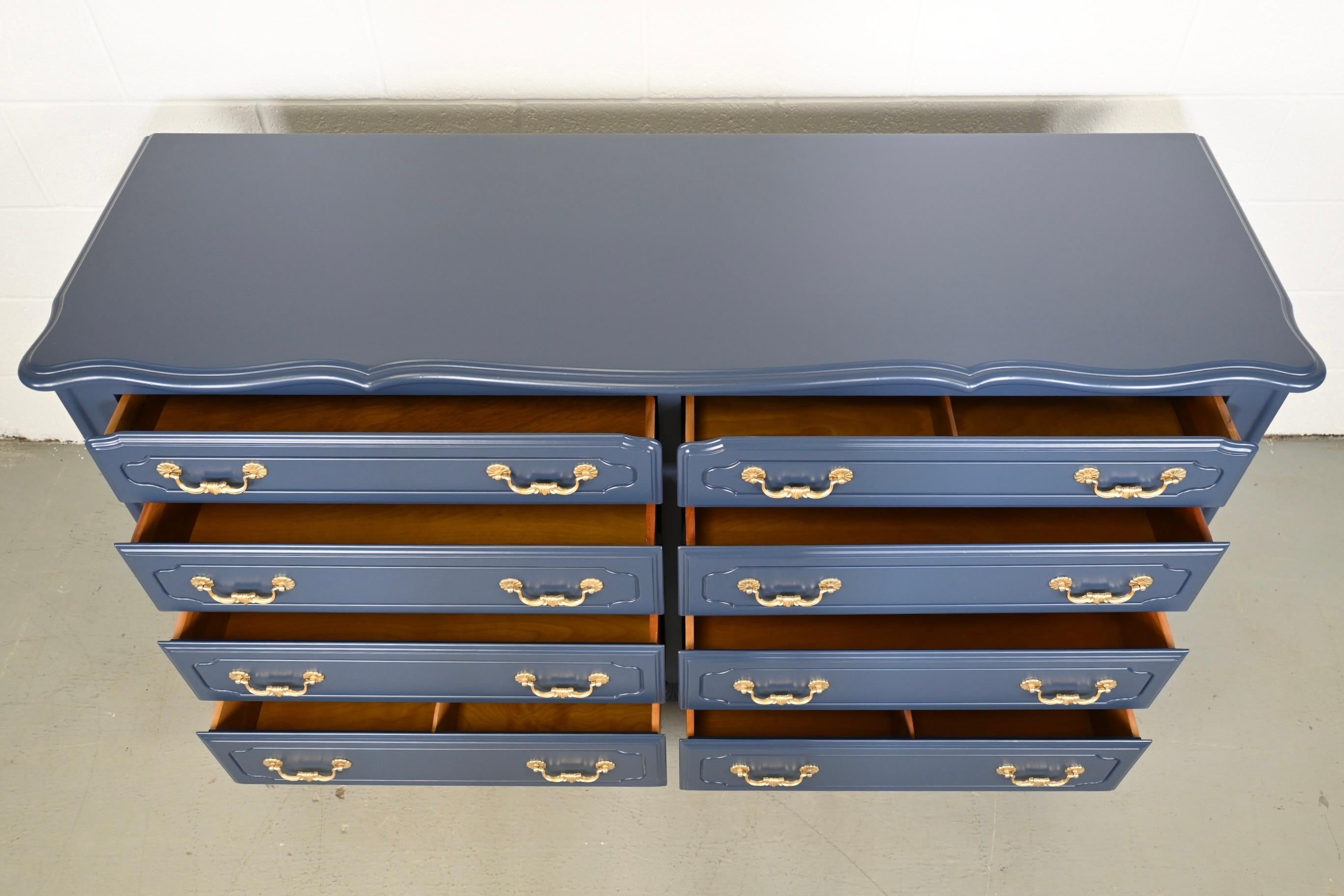 Wood Ethan Allen French Country Navy Dresser